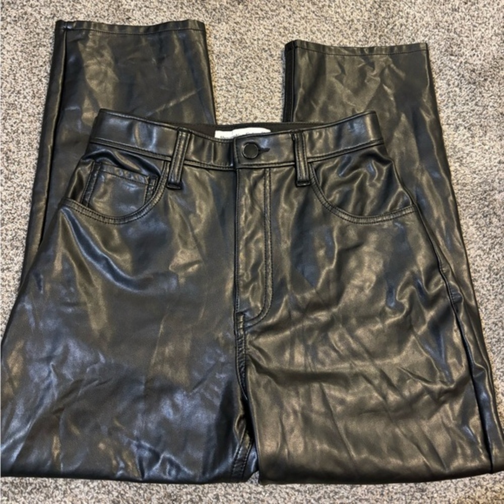 Abercrombie Curve Love Leather Pants